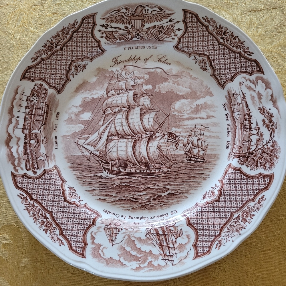 Fair Winds the friendship of Salem 10.5' plate